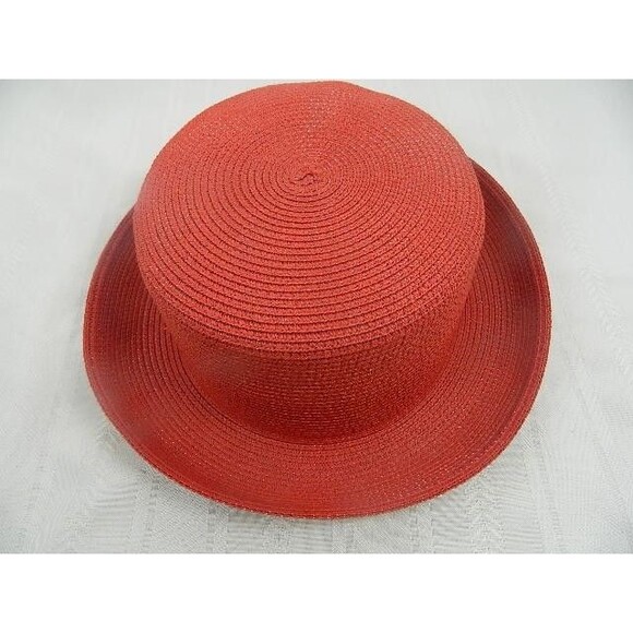 Vintage Red Hat Society Hat by SCALA Collezione Handcrafted in Taiwan - Picture 8 of 14